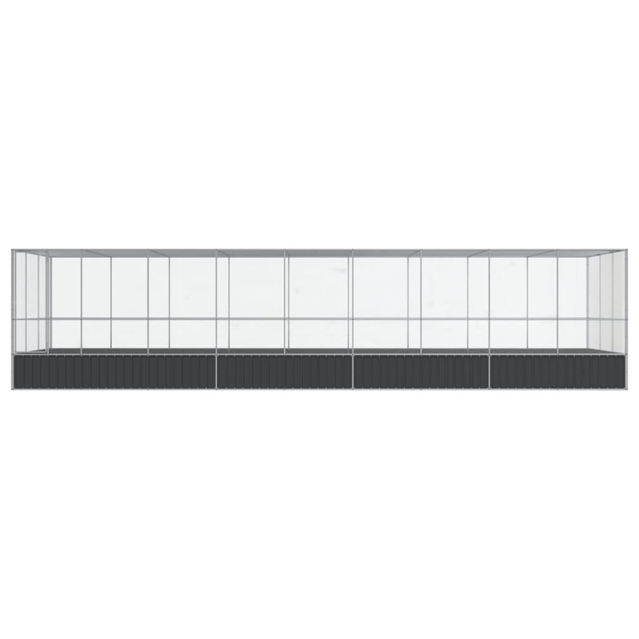 Voir la diapositive 3 : VIDAXL Voliere avec extension argente 932x307x212 cm acier