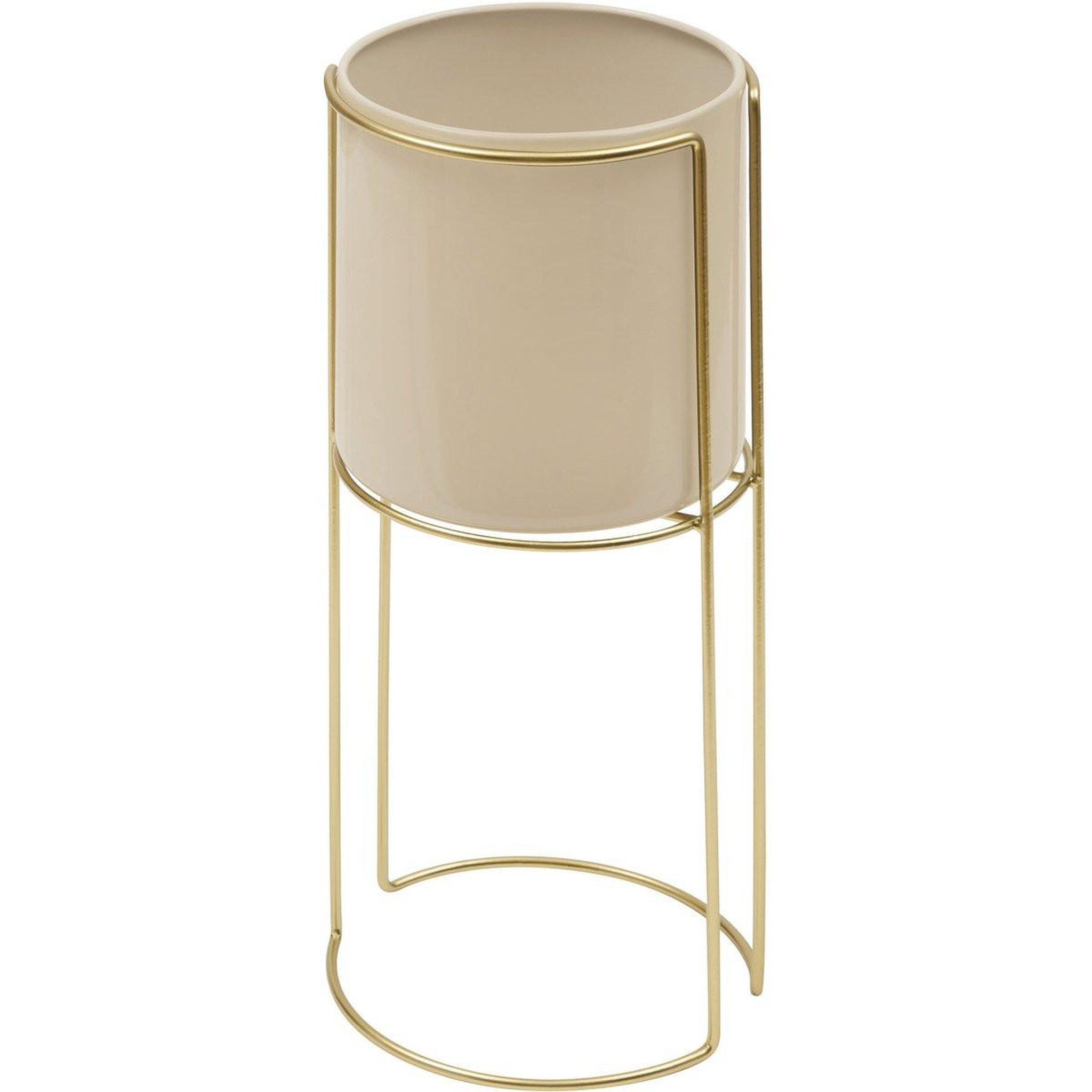 Voir la diapositive 2 : ATMOSPHERA Lot de 2 cache-pots design  zigy  55cm doré