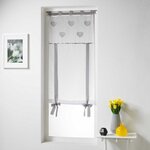 Paris Prix Store Voilage Brodé  Cory  60x150cm Gris