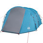 Voir la diapositive 5 : VIDAXL Tente de camping tunnel 4 personnes bleu impermeable