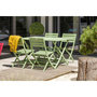 Voir la diapositive 3 : DCB GARDEN Chaise de jardin pliante - Aluminium - Vert lagune - MARIUS