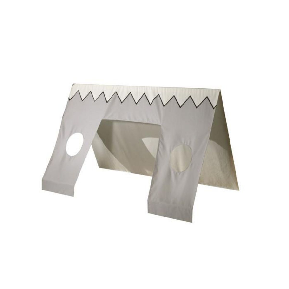 Paris Prix Pack - Lit Enfant, Tiroir & Voile  Tipi  90x200cm Blanc