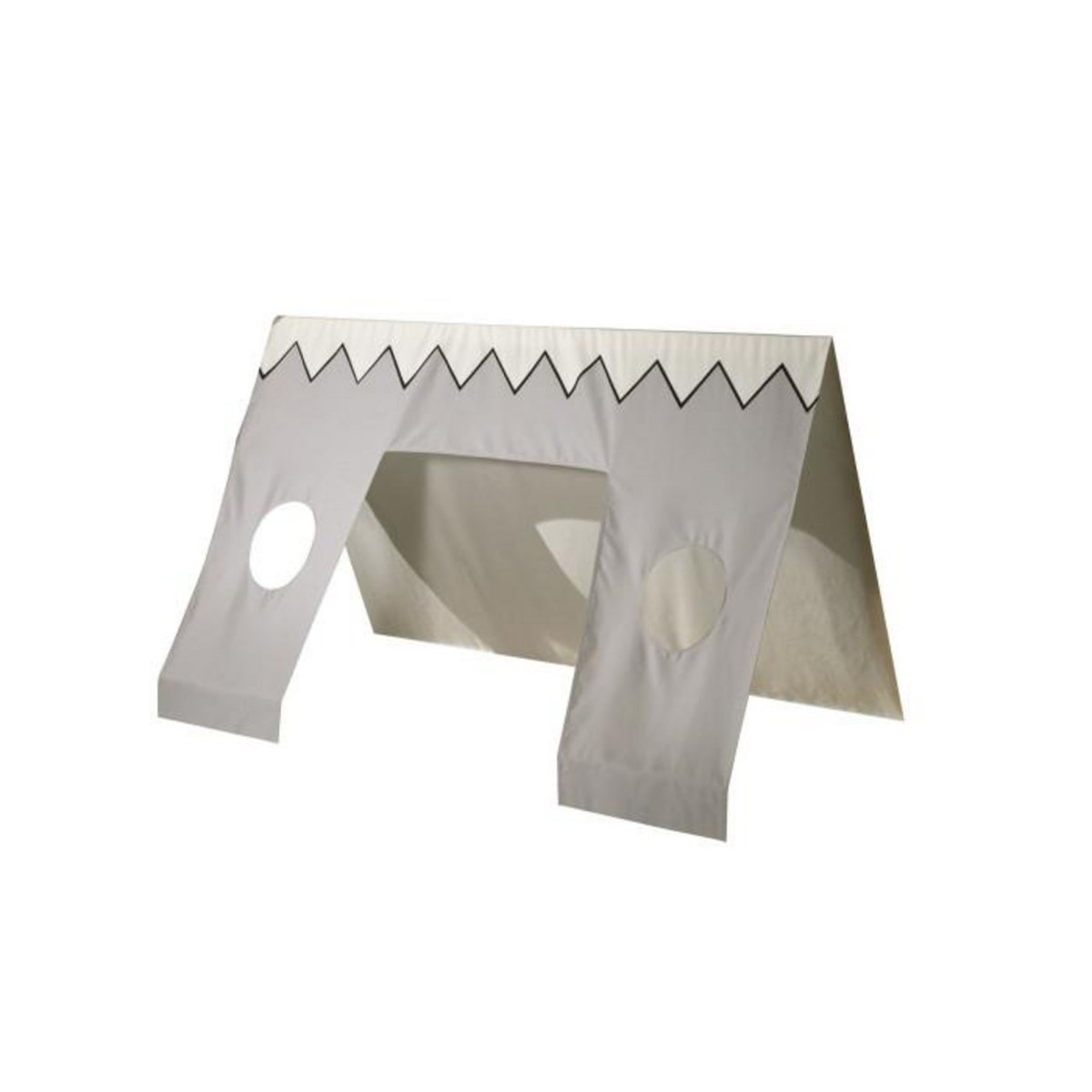 Paris Prix Pack - Lit Enfant, Tiroir & Voile  Tipi  90x200cm Blanc