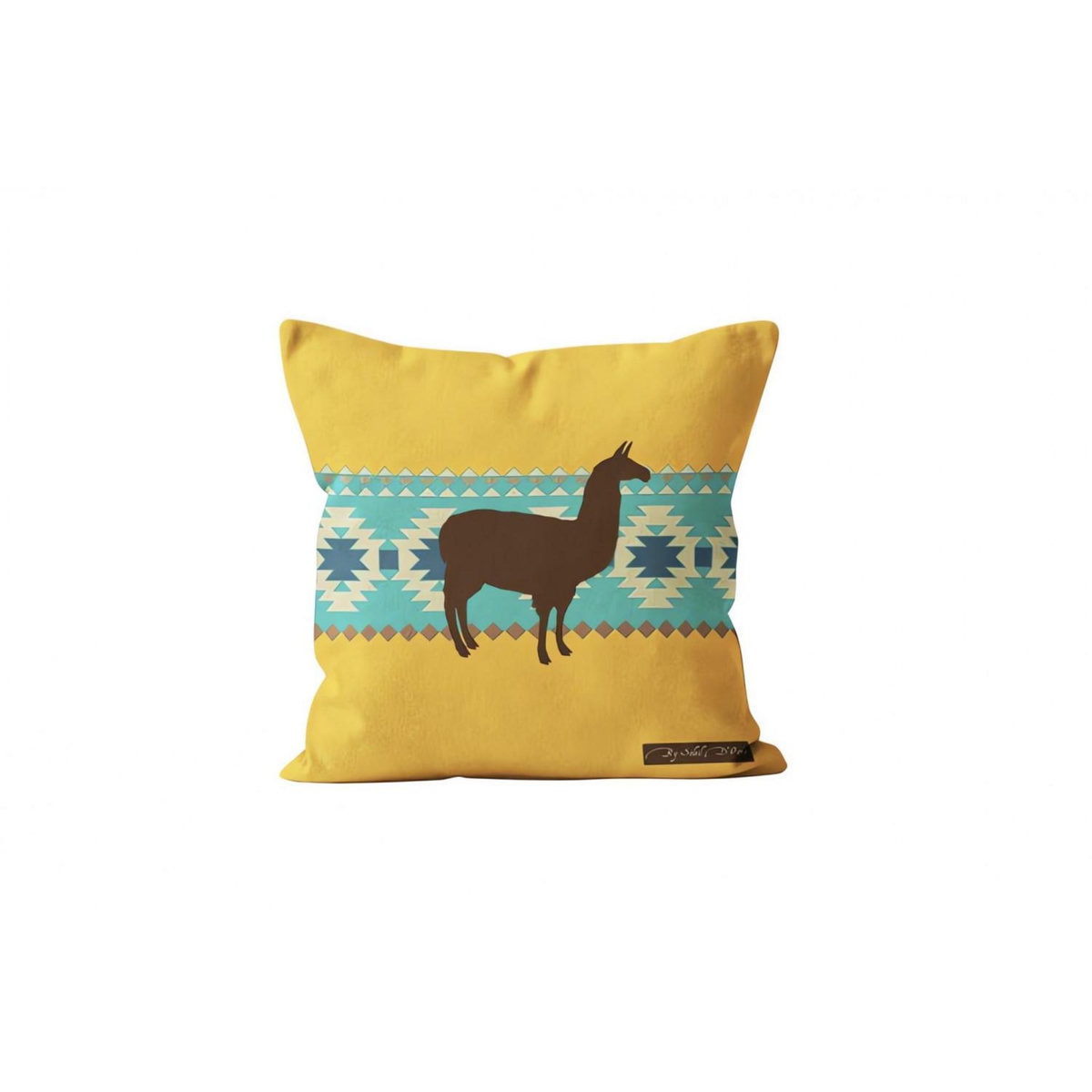 SOLEIL D'OCRE Housse de coussin LAMA, par Soleil d'Ocre