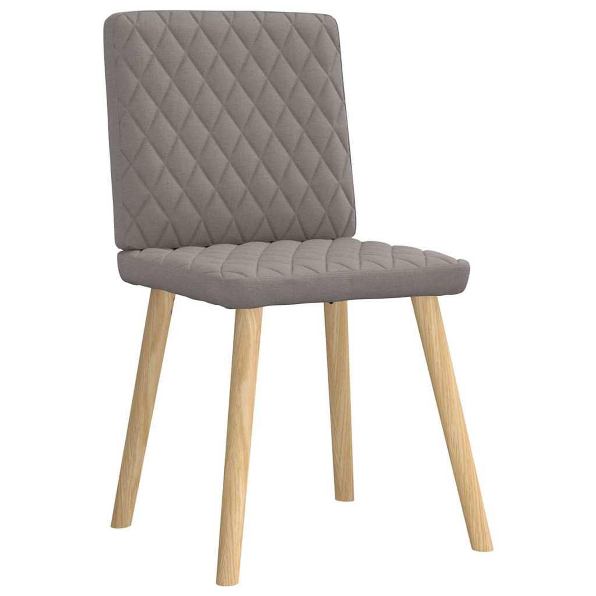 Voir la diapositive 3 : VIDAXL Chaises a manger lot de 6 taupe tissu