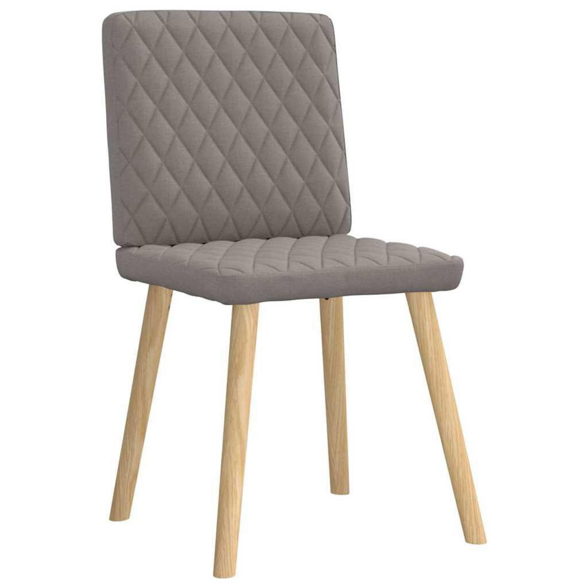 VIDAXL Chaises a manger lot de 6 taupe tissu
