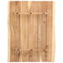 Voir la diapositive 2 : VIDAXL Dessus de table Bois d'acacia massif 80x(50-60)x3,8 cm