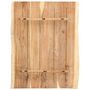 Voir la diapositive 2 : VIDAXL Dessus de table Bois d'acacia massif 80x(50-60)x3,8 cm