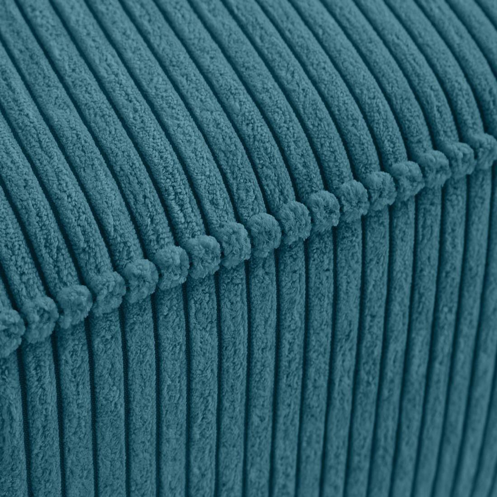 Voir la diapositive 5 : BEST MOBILIER Charlie - pouf - pieds hauts - en velours côtelé