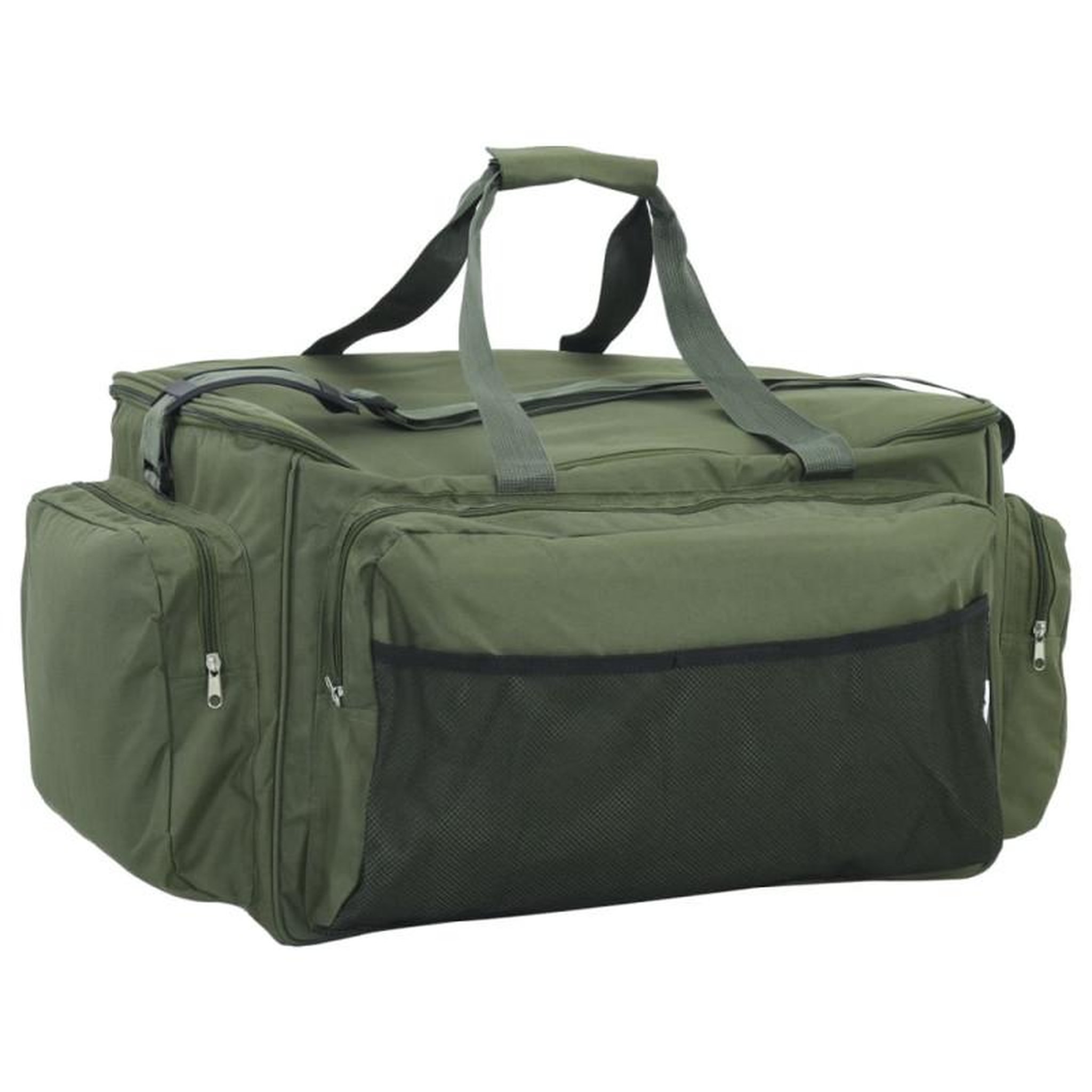 Voir la diapositive 1 : VIDAXL Sac de pêche imperméable vert foncé tissu oxford