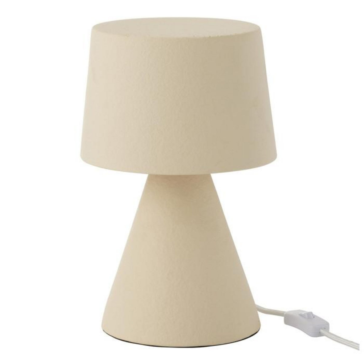 Paris Prix Lampe à Poser Petit Abat-Jour  Pierre  34cm Beige