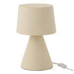 Paris Prix Lampe à Poser Petit Abat-Jour  Pierre  34cm Beige