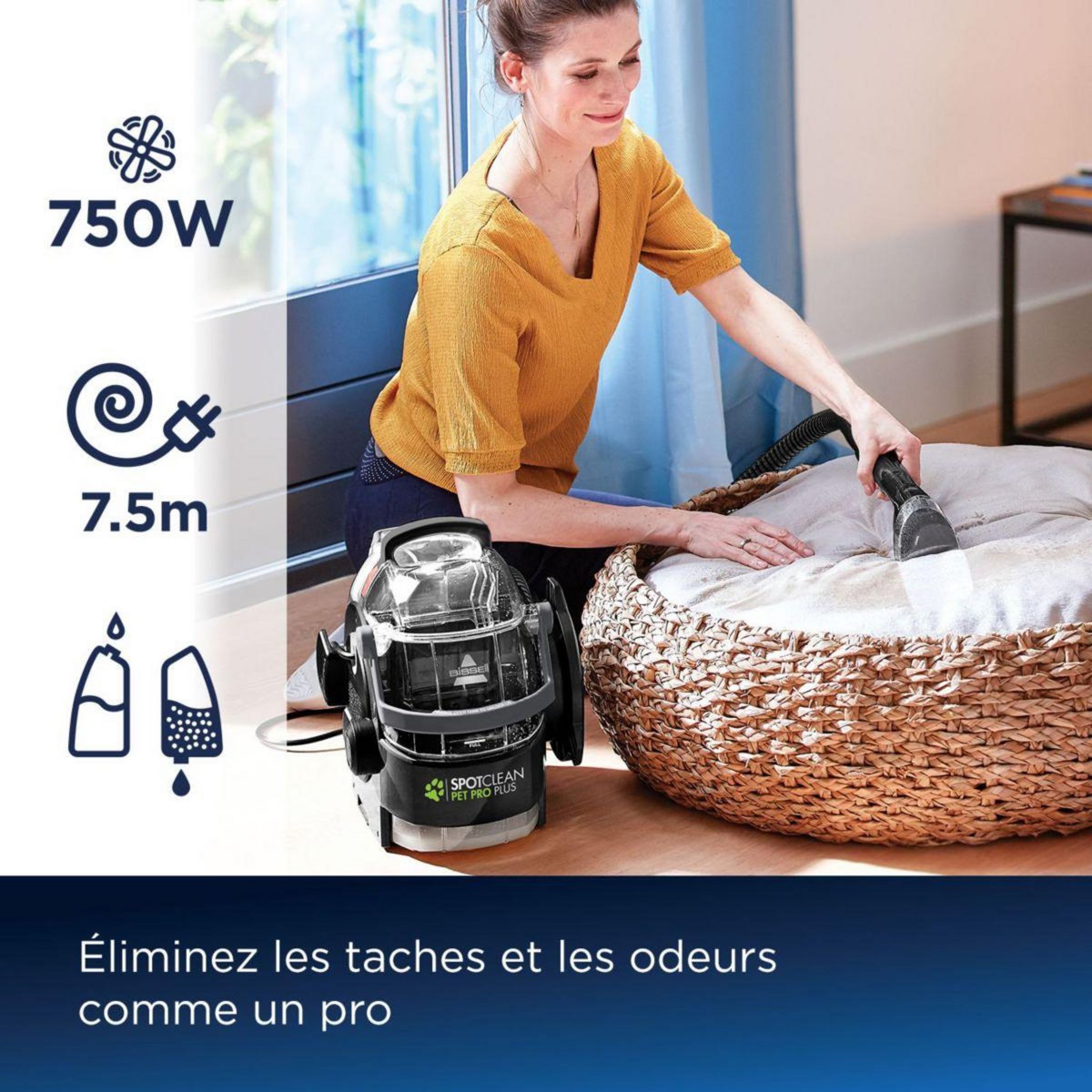BISSELL Nettoyeur détacheur SpotClean Pro Pet plus 37252