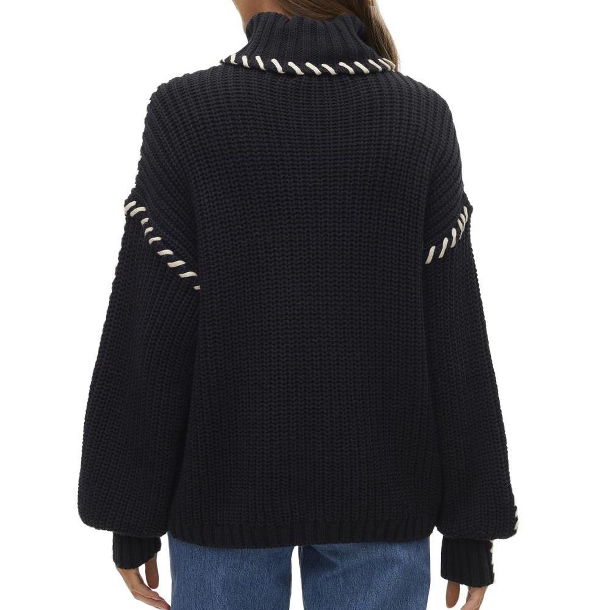 Voir la diapositive 2 : Vero Moda Pull en Maille Noir Femme Vero Moda Cream