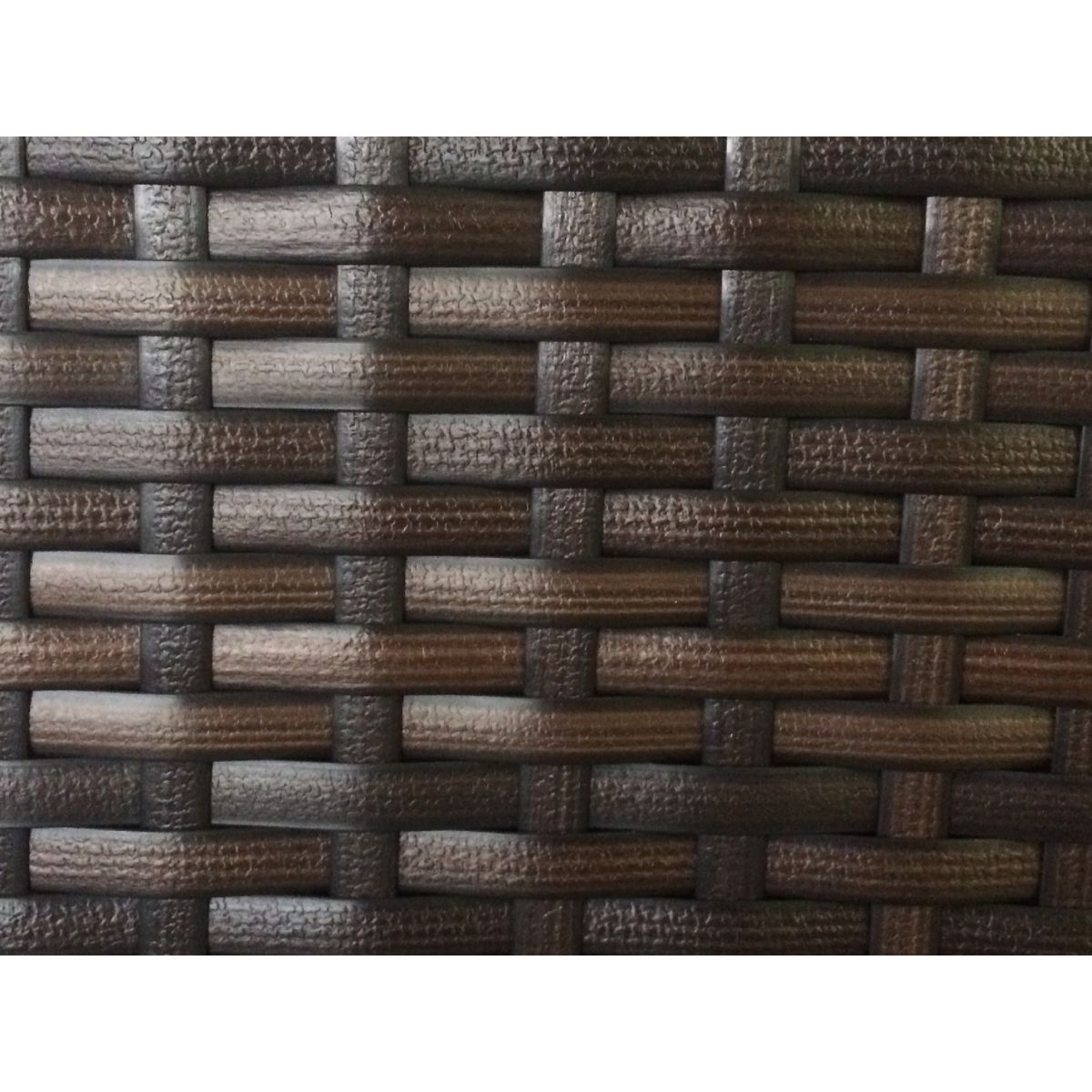 DCB GARDEN Salon bas de jardin 2 personnes chocolat TOTEM