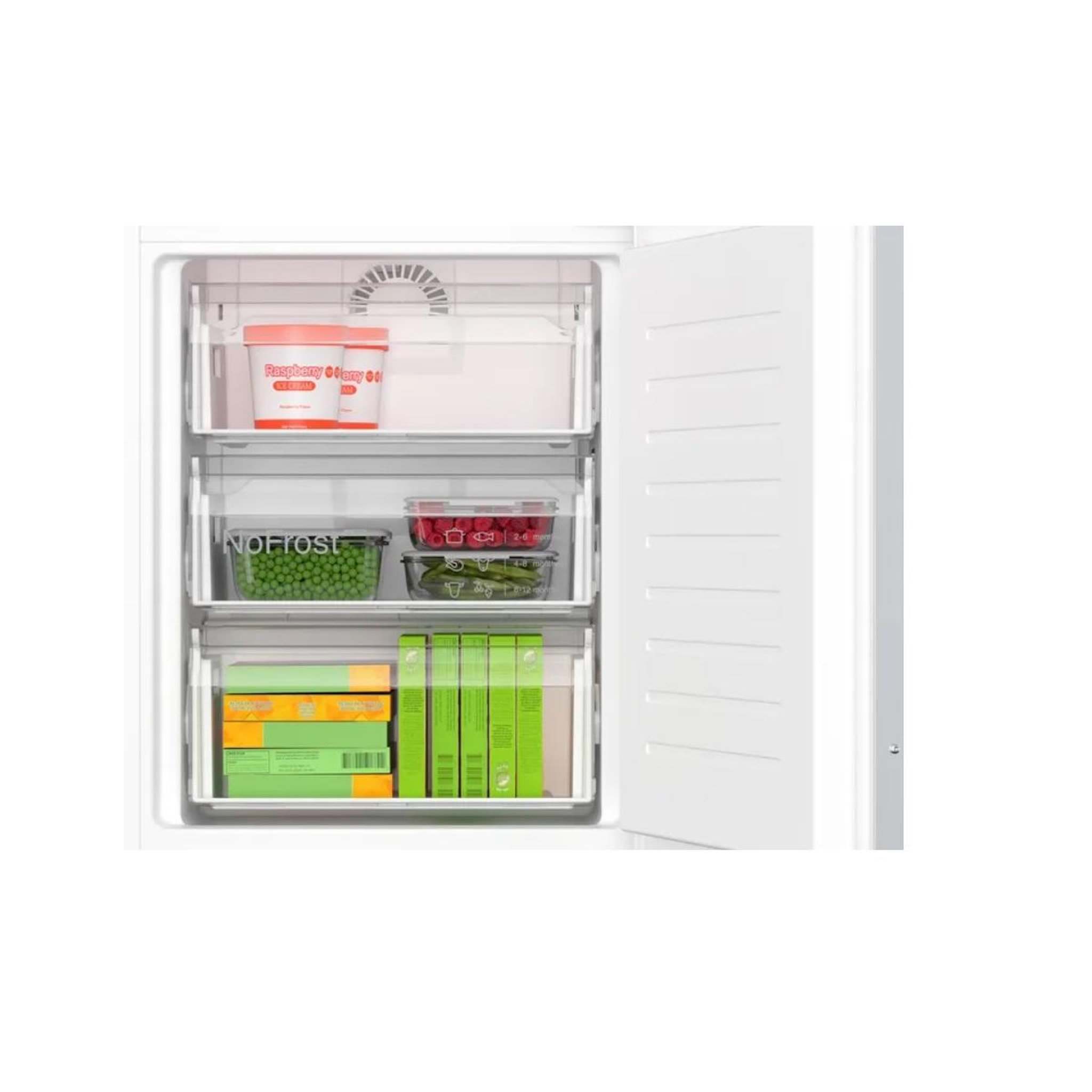Voir la diapositive 5 : BOSCH Réfigérateur combiné 55cm 260l no frost blanc - kin86adb0