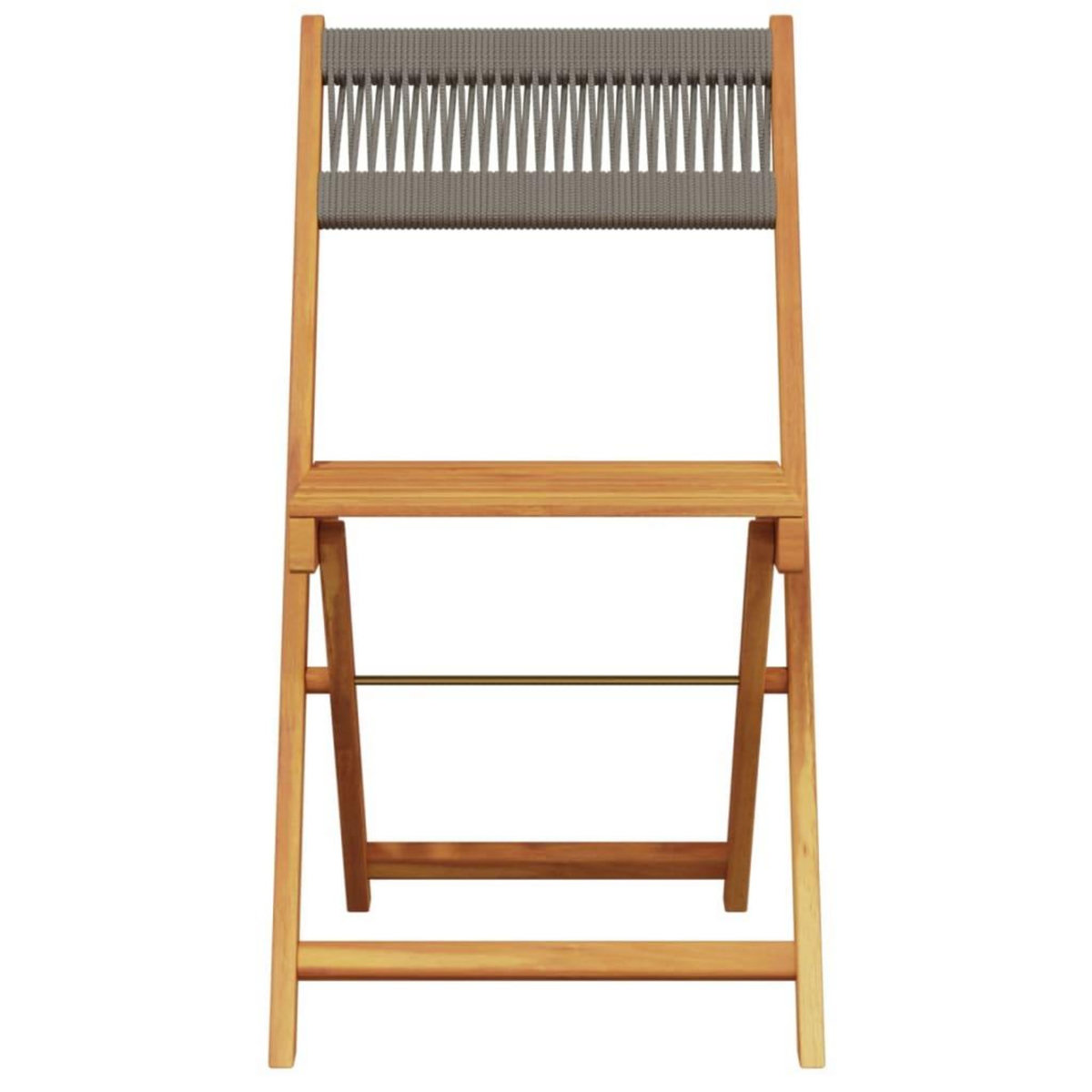 VIDAXL Chaises de jardin pliables lot de 8 gris bois d'acacia massif