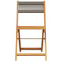 Voir la diapositive 4 : VIDAXL Chaises de jardin pliables lot de 8 gris bois d'acacia massif
