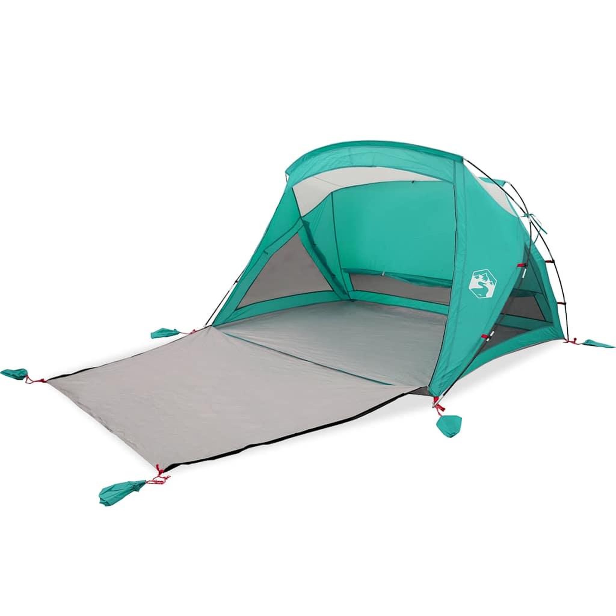 Voir la diapositive 2 : VIDAXL Tente de plage 2 personnes vert impermeable