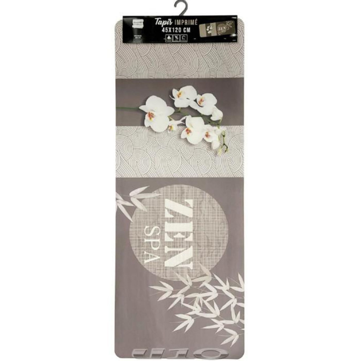 Paris Prix Tapis Déco Imprimé  Spazen  45x120cm Taupe