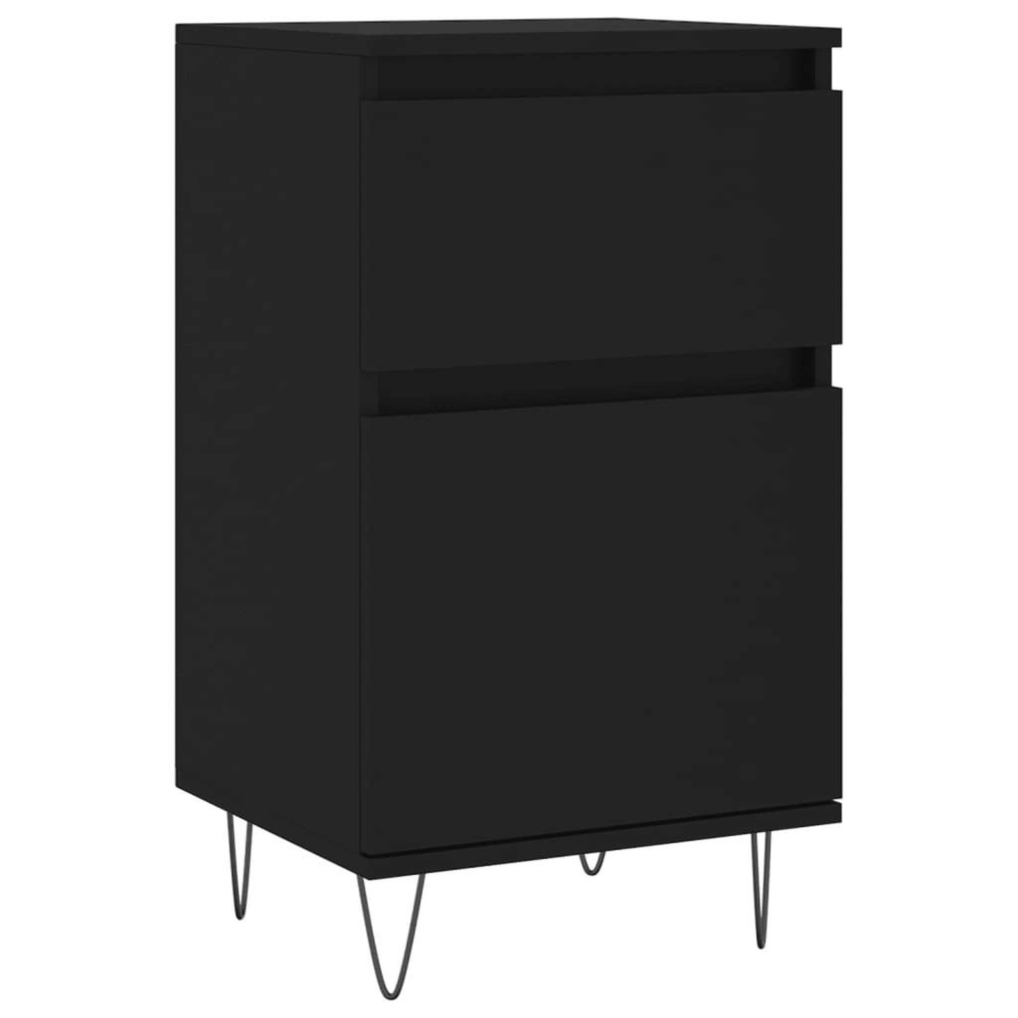 Voir la diapositive 5 : VIDAXL Buffets 2 pcs noir 40x35x70 cm bois d'ingenierie