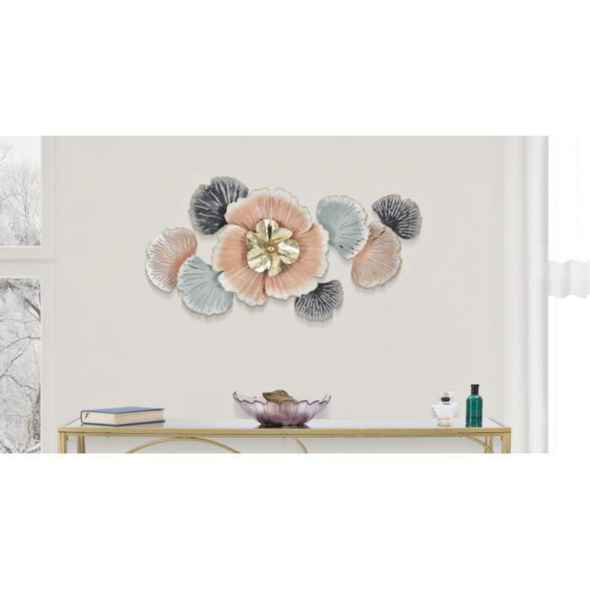 Paris Prix Décoration Murale en Métal  Soty  93cm Multicolore