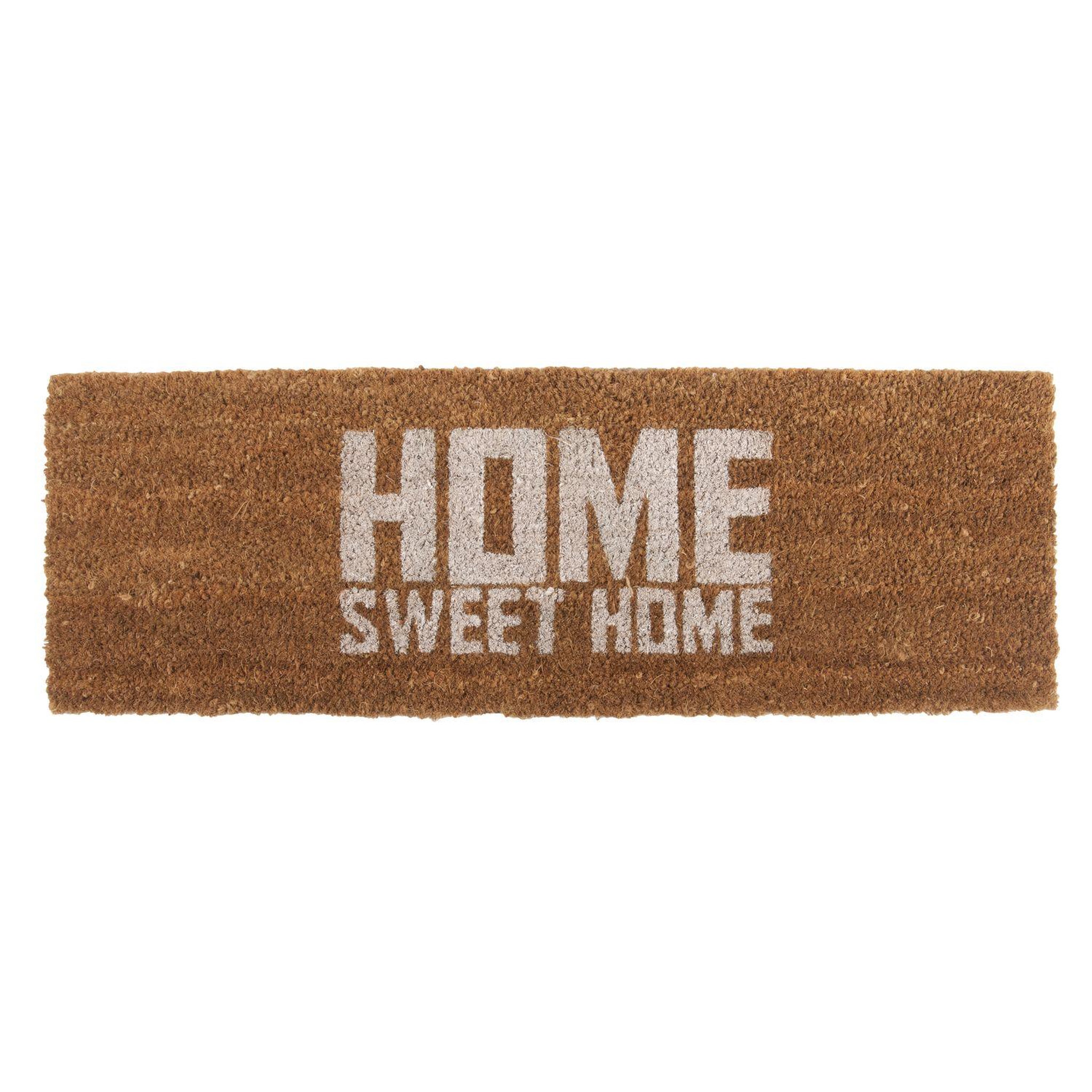PRESENT TIME Paillasson Home Sweet Home - L. 76 x l. 25 cm - Marron