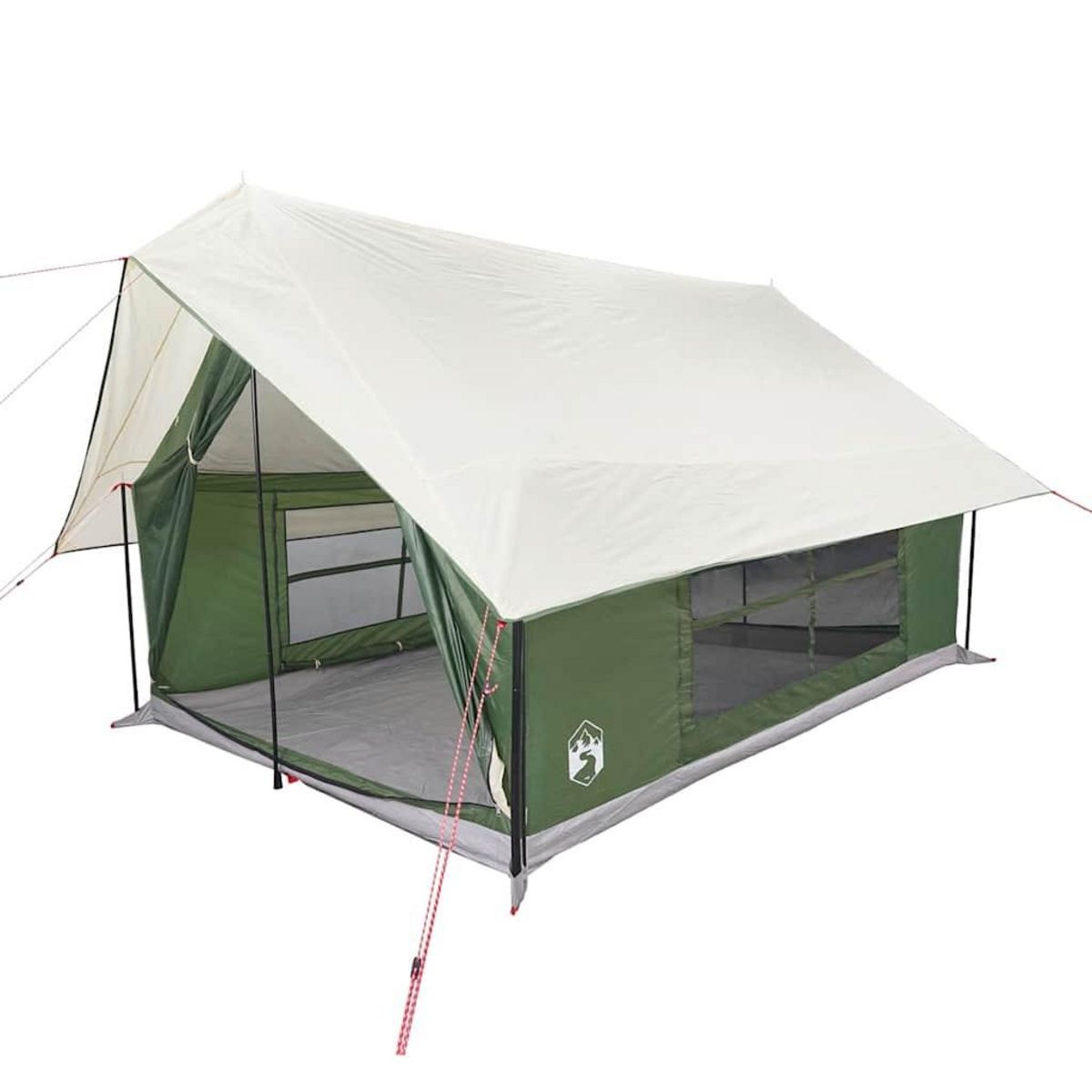 VIDAXL Tente de camping 5 personnes vert impermeable