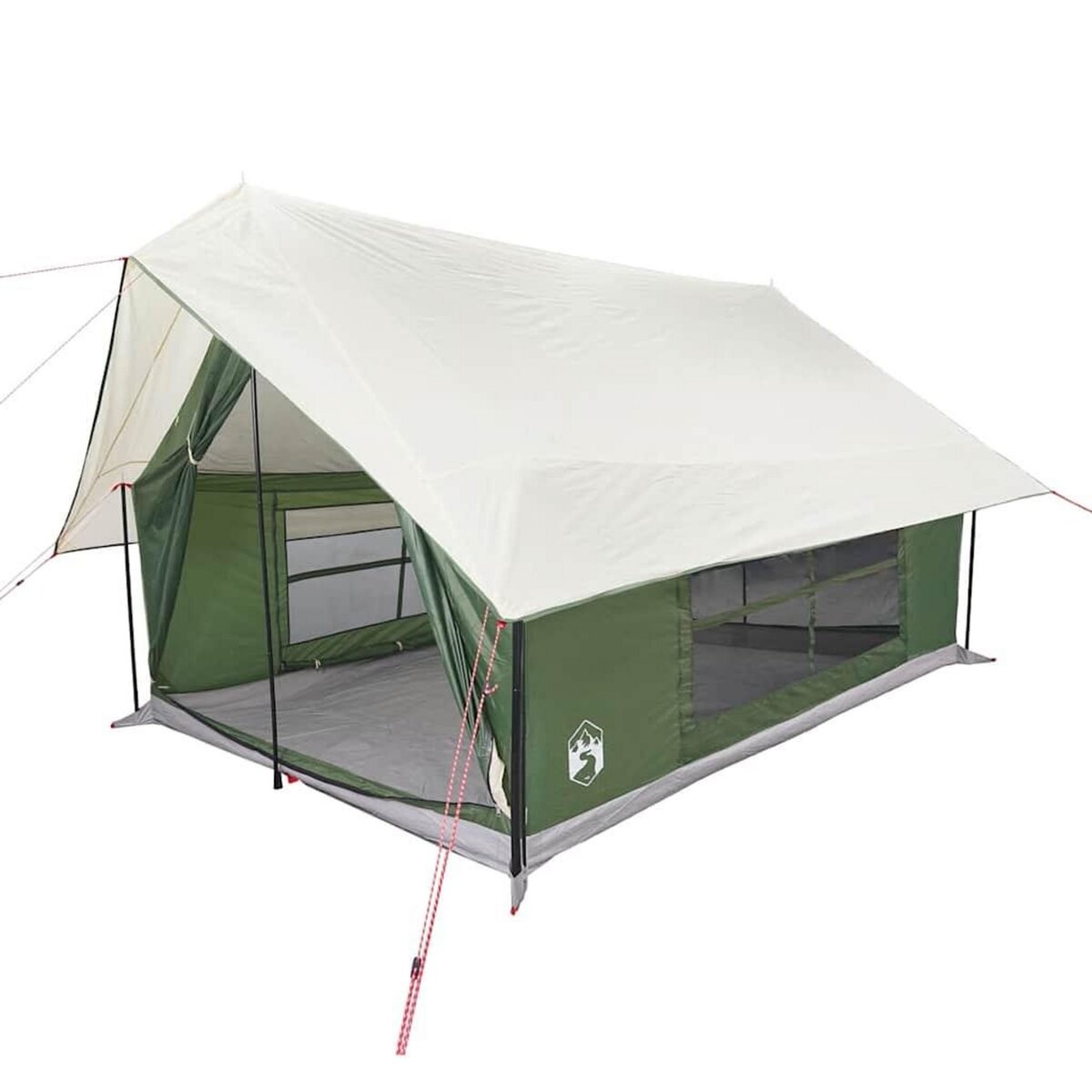 VIDAXL Tente de camping 5 personnes vert impermeable