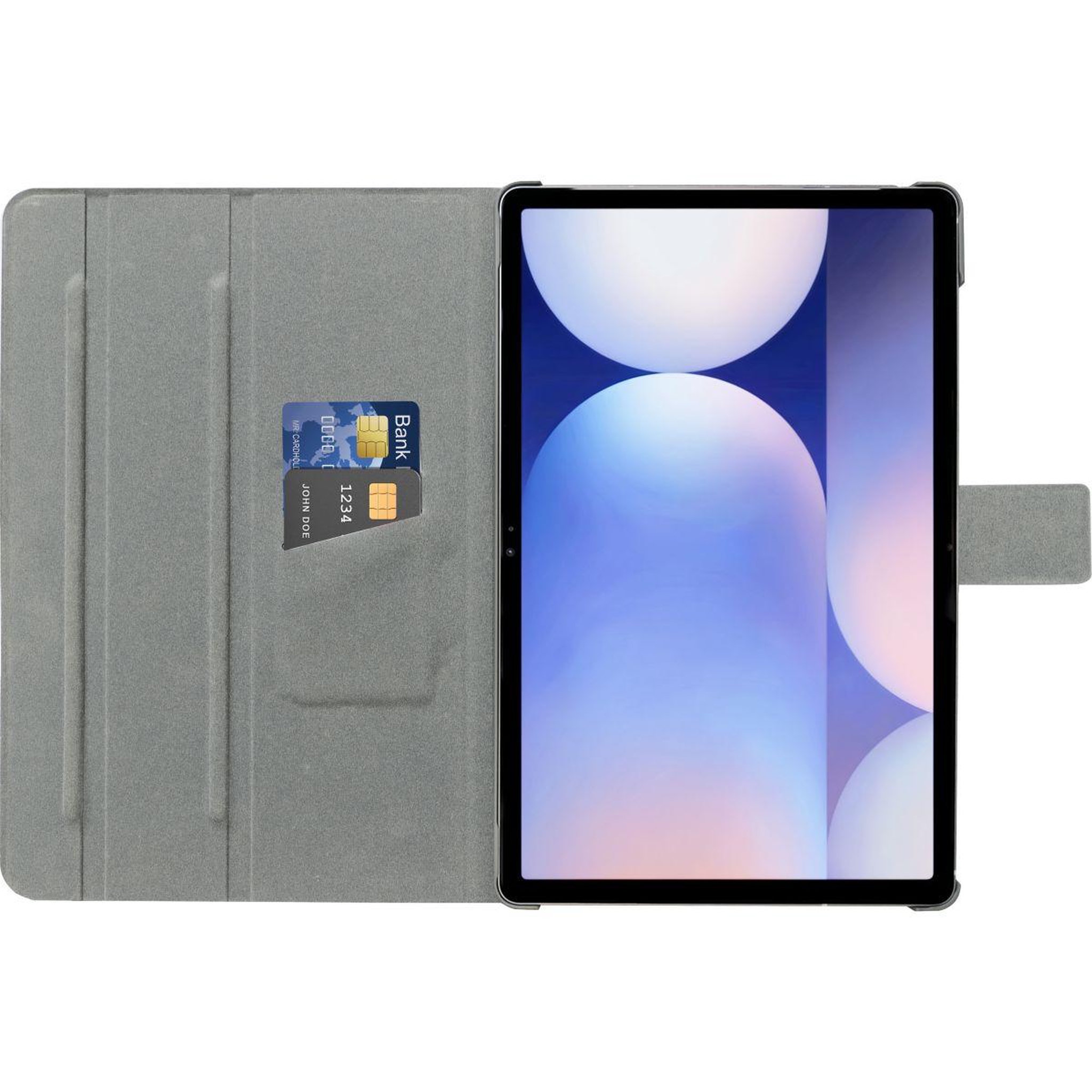 Voir la diapositive 4 : ADEQWAT Etui Samsung Tab S9+/S10+/S9FE+ gris