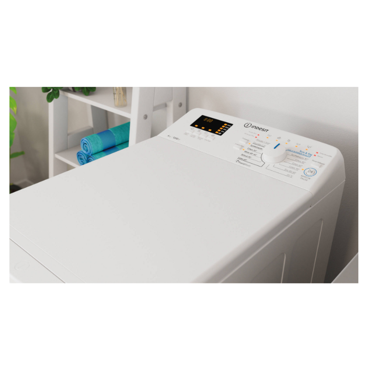 Indesit Lave-linge top 6kg 1200 tours/min - BTWPS62400FRN
