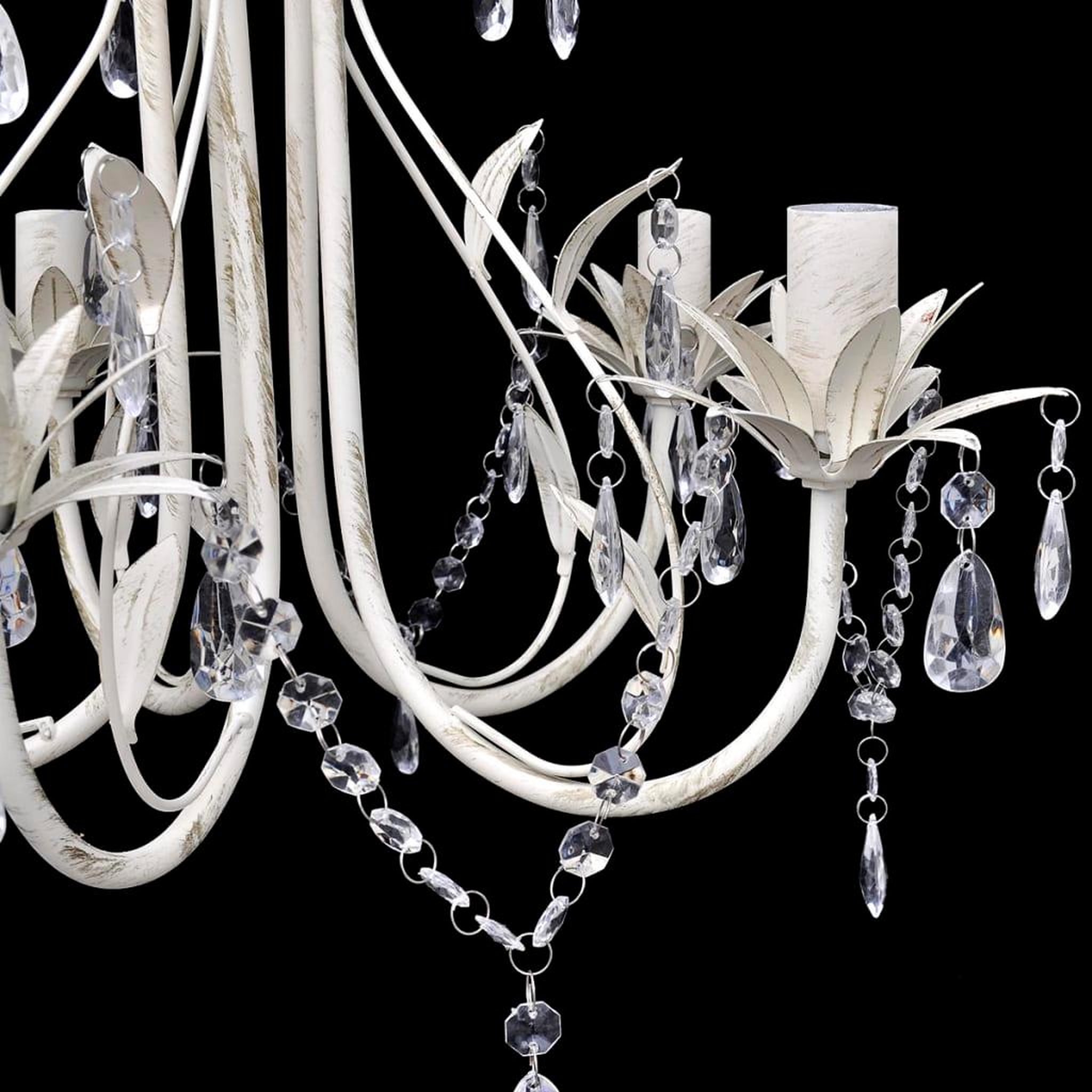 Voir la diapositive 3 : VIDAXL Lustre suspendu en cristal 5 douilles d'ampoule