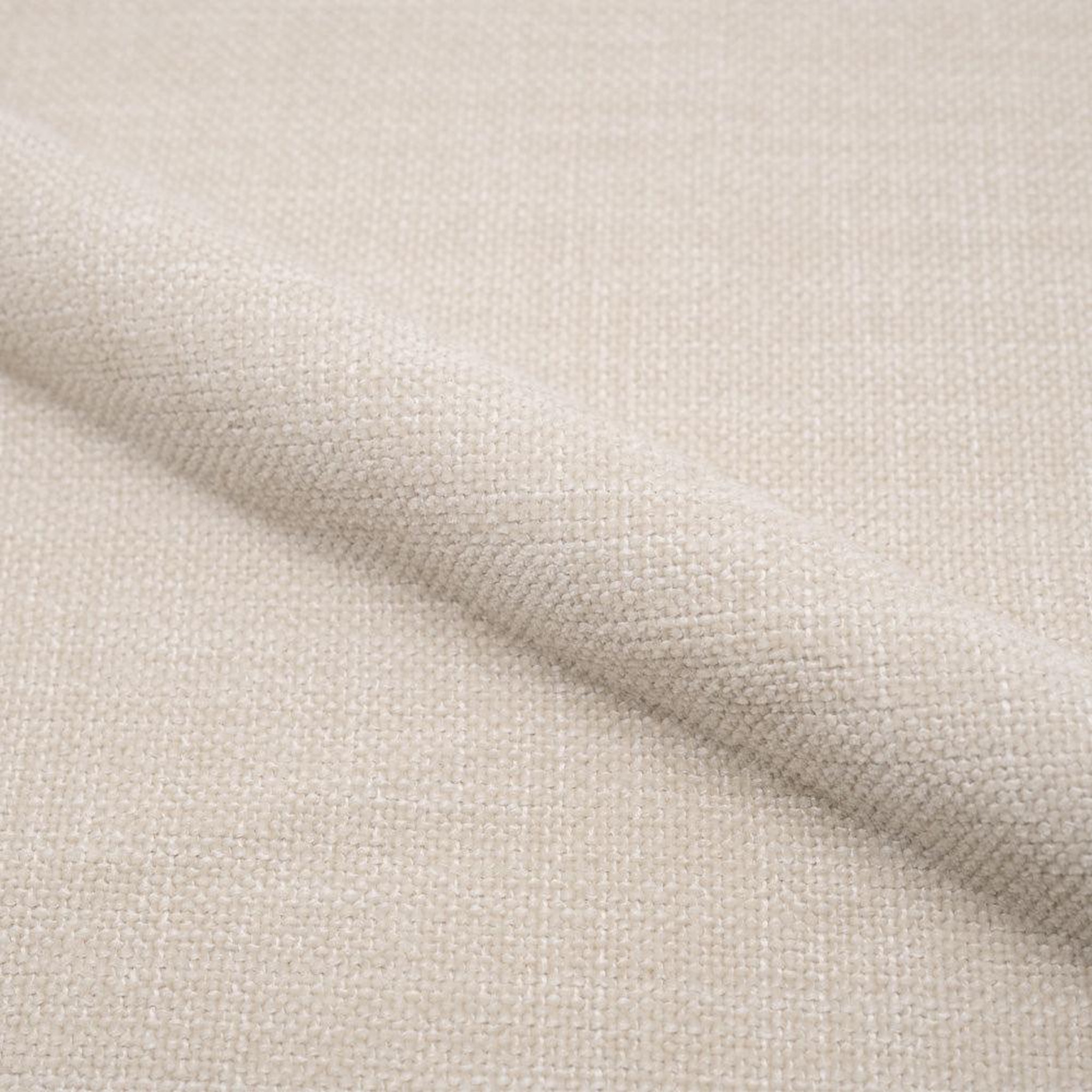 Voir la diapositive 3 : MAISON PAVANE Lot de 2 chaises en tissu beige et placage en bois clair-marine