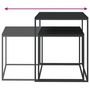 Voir la diapositive 5 : VIDAXL Ensemble de table basse 2 pcs bois d'ingenierie et metal