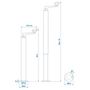 Voir la diapositive 5 : PROPLUS ProPlus Support de remorque reglable D48 mm 40-65 cm 341517