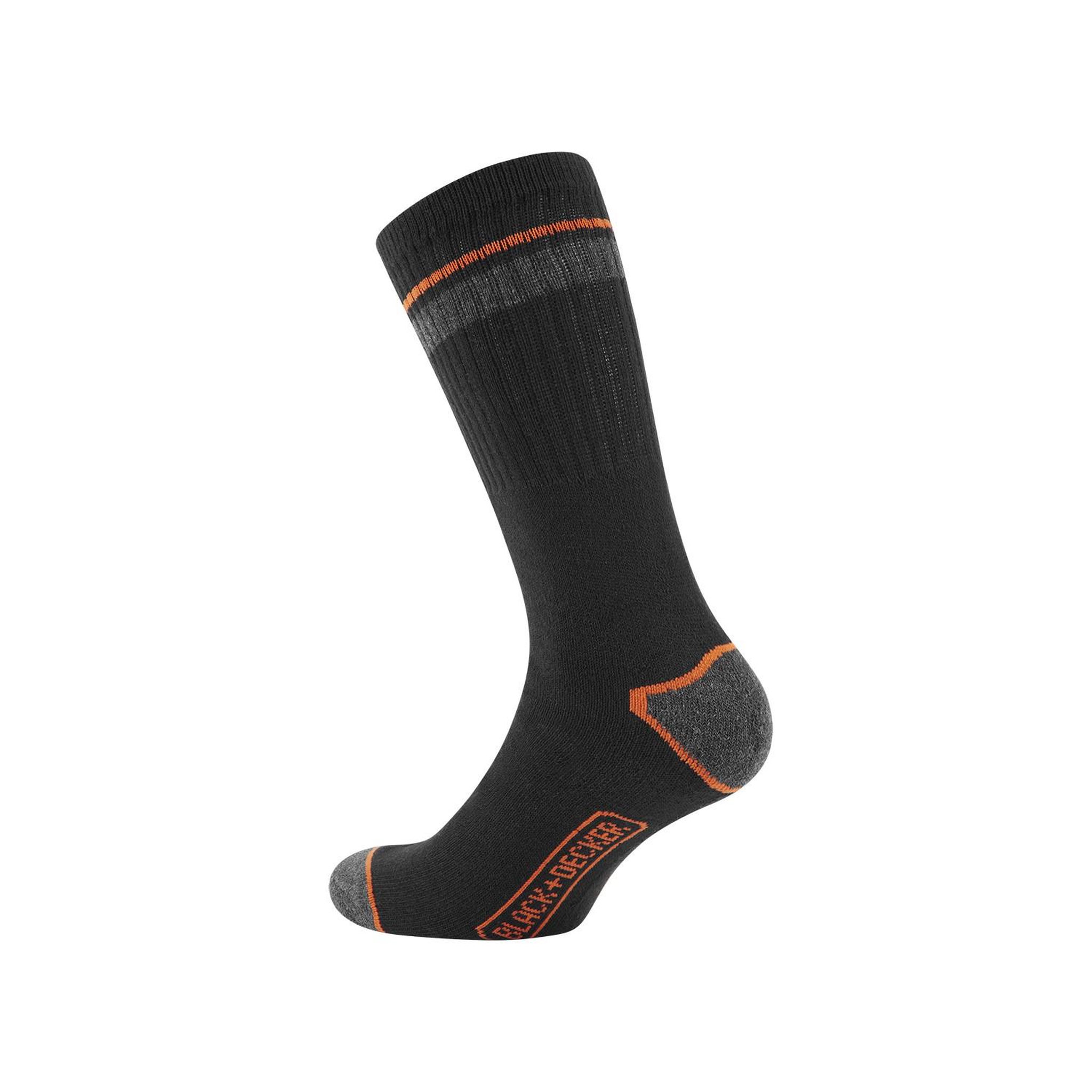 Voir la diapositive 4 : Black et Decker Lot de 6 Paires de Chaussettes hautes de travail DEK