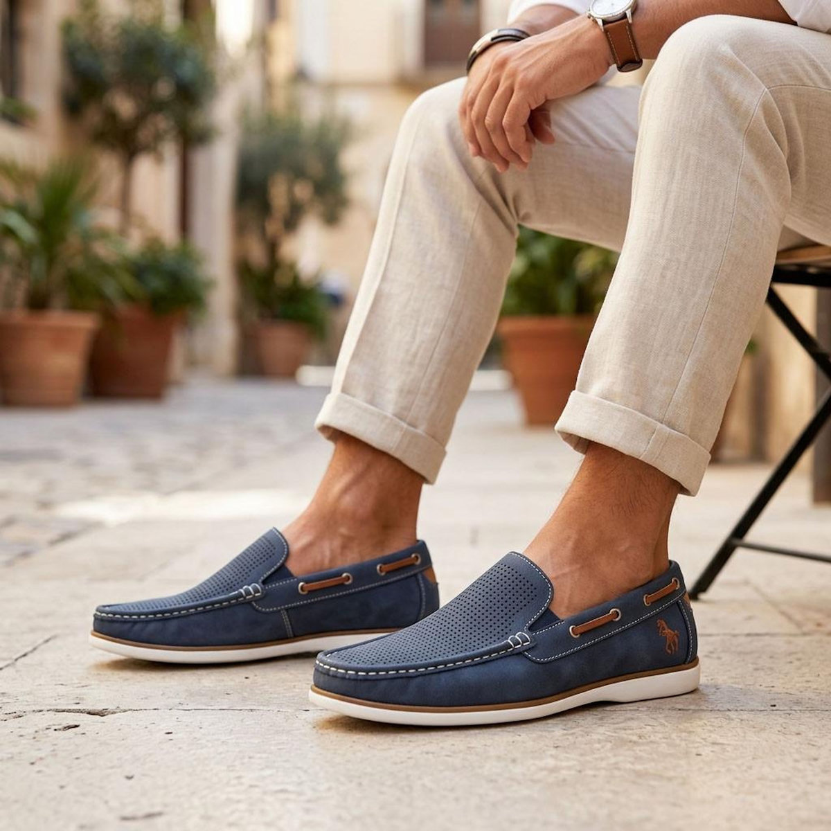 OZABI OZABI Mocassins homme respirants perforés confort été 39-45