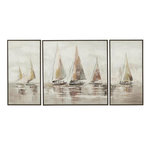 Paris Prix Lot de 3 Tableaux Peinture  Hog  72x72cm Multicolore