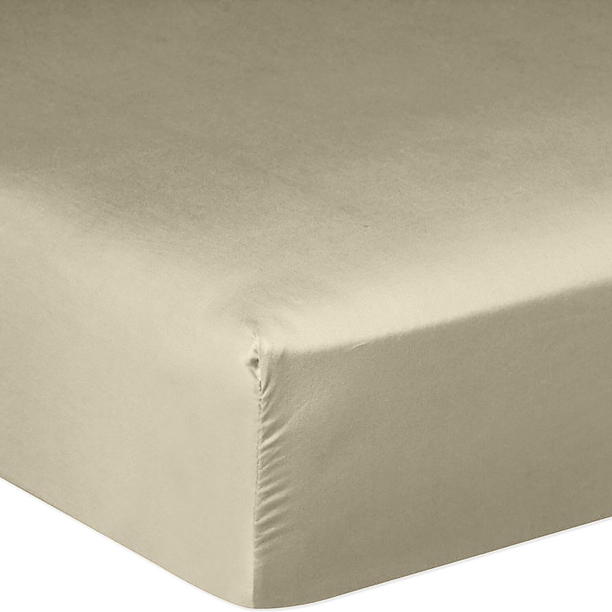 BATON ROUGE Drap housse 100% satin de coton 105 fils