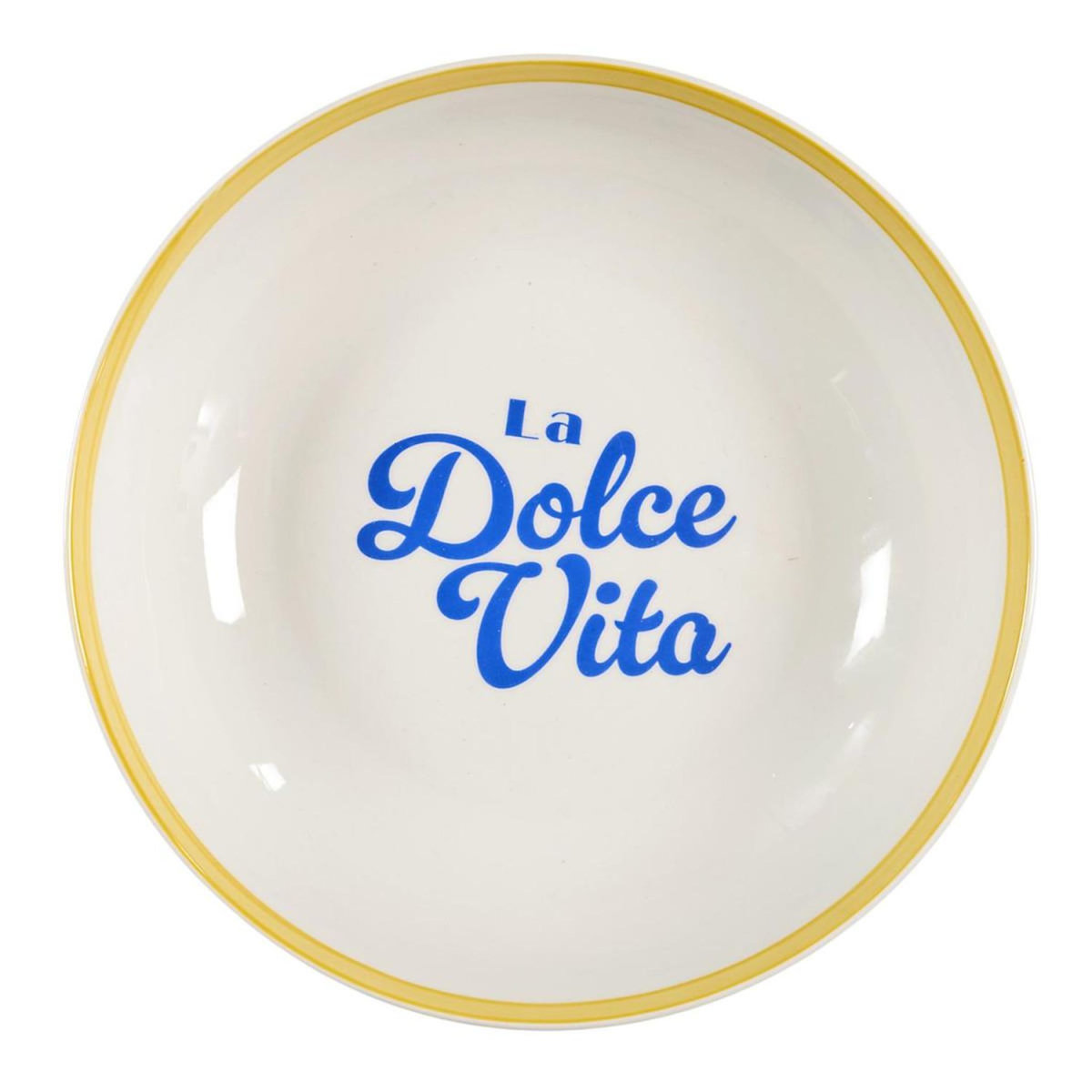 Paris Prix Lot de 4 Assiettes Creuses  Dolce Vita  20cm Multicolore
