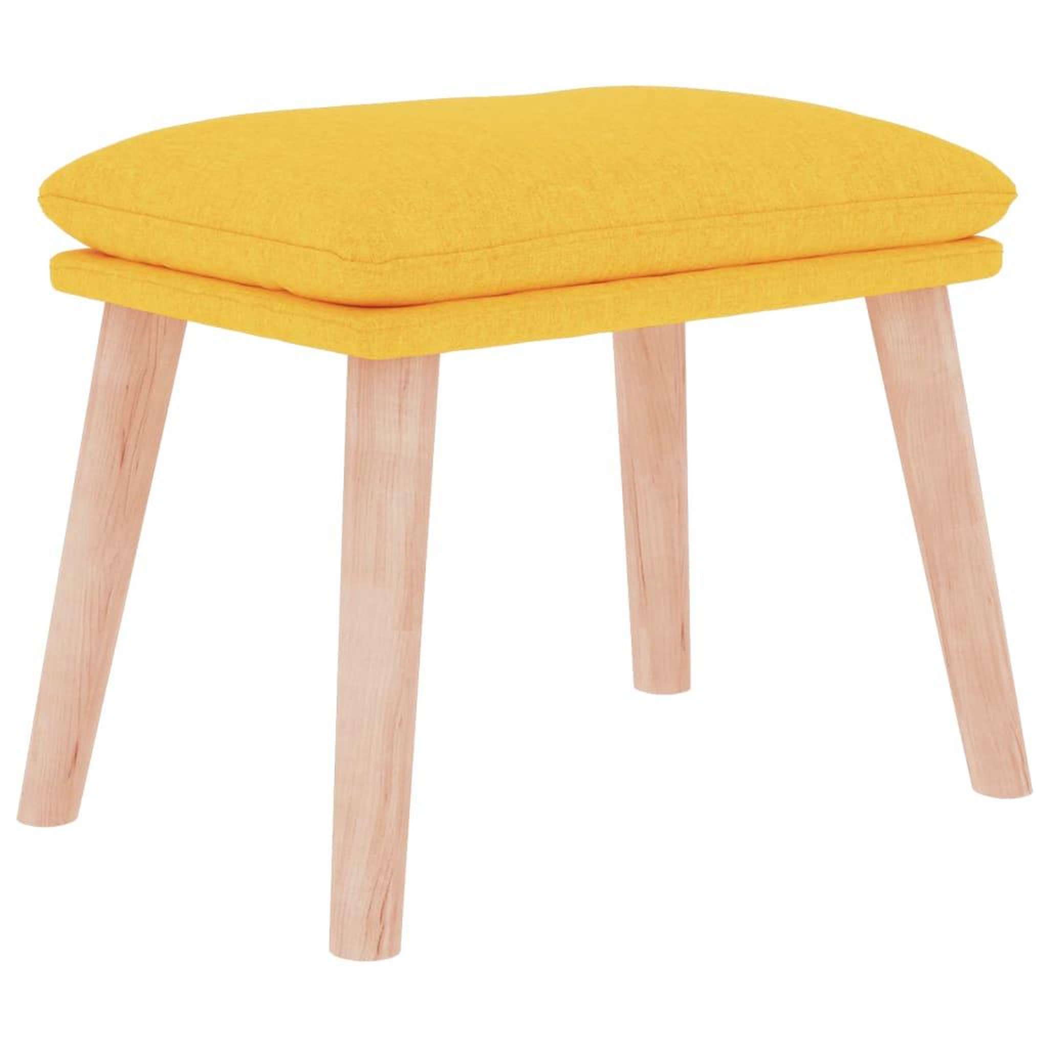 Voir la diapositive 2 : VIDAXL Repose-pied Jaune moutarde 45x29,5x35 cm Tissu