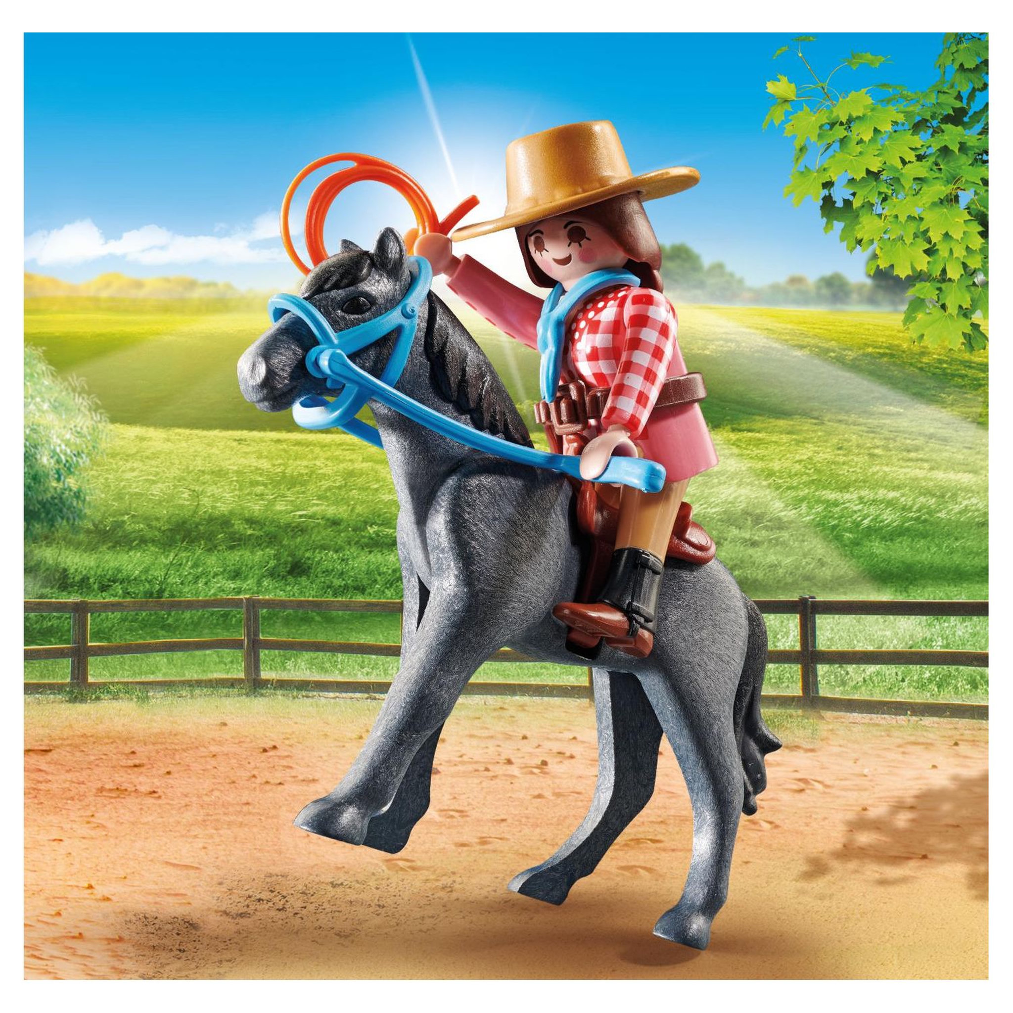Voir la diapositive 3 : PLAYMOBIL 70602 - Special Plus Cavalière et son cheval