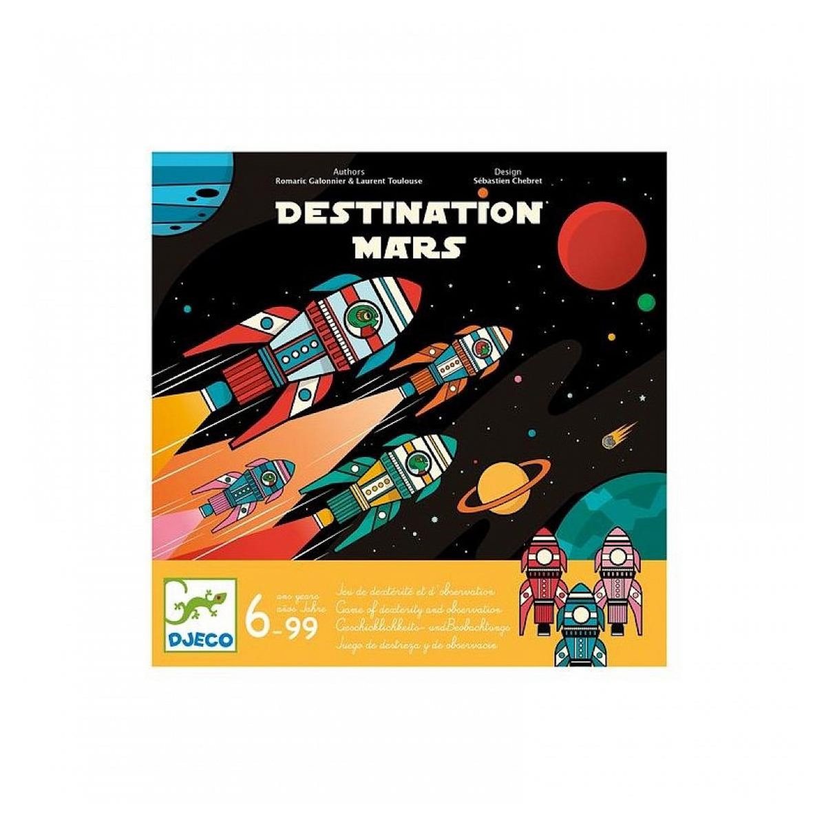Djeco Jeu de rapidite - Destination Mars