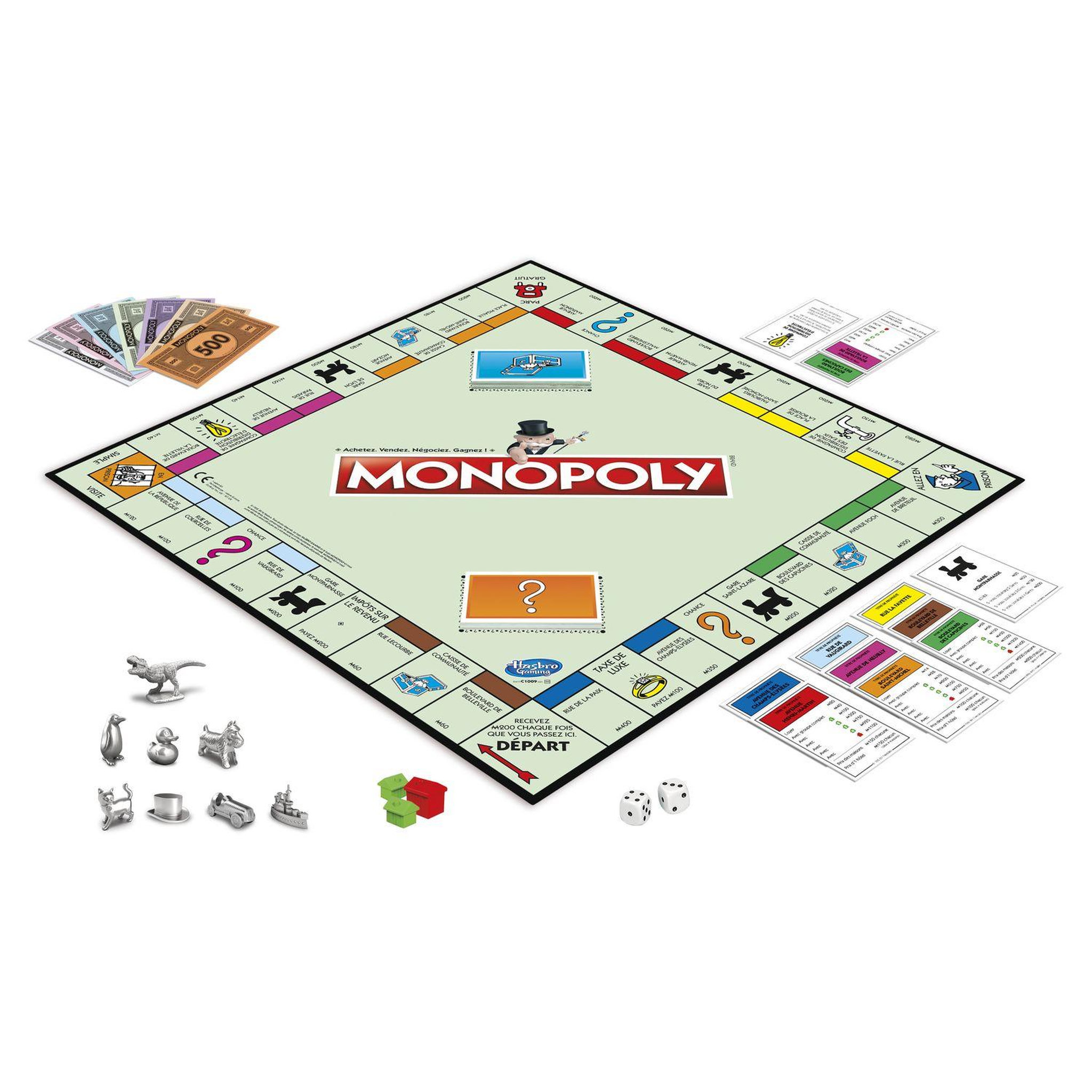 Voir la diapositive 5 : HASBRO Jeu Monopoly classique