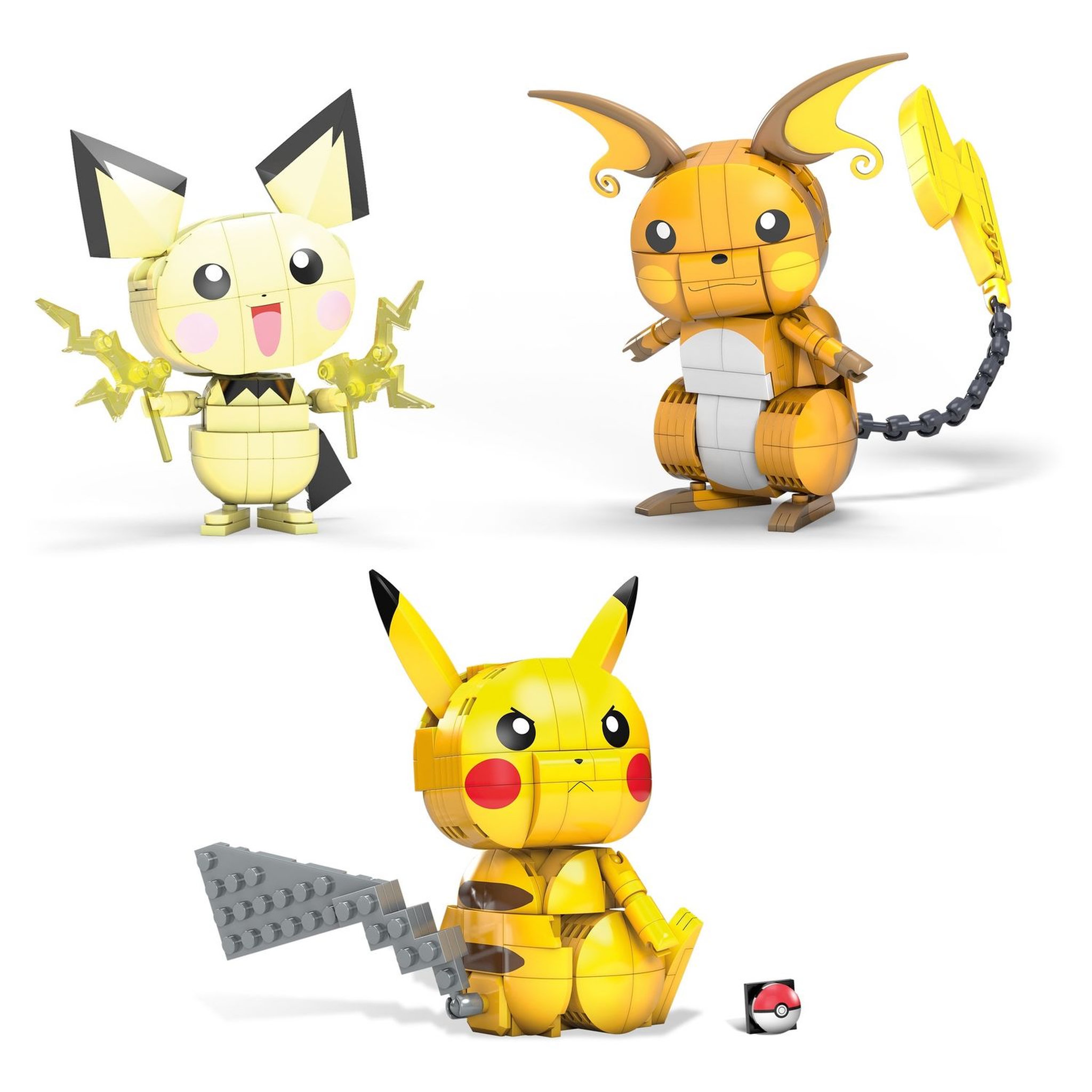 MEGA CONSTRUX Mega Construx - Pokémon Coffret Trio Evolution Pikachu à construire