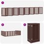 Voir la diapositive 5 : VIDAXL Barriere pour chien porte pliable 15 panneaux bois de peuplier