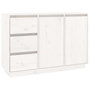 Voir la diapositive 2 : VIDAXL Buffet Blanc 111x34x75 cm Bois massif de pin