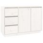 Voir la diapositive 2 : VIDAXL Buffet Blanc 111x34x75 cm Bois massif de pin