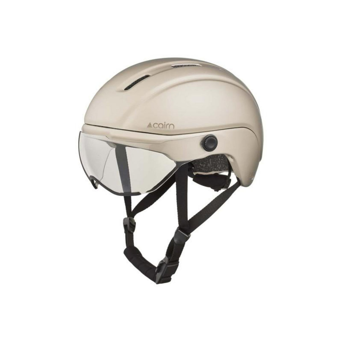 CAIRN Casque vélo Cairn FUSE Visière Mat Metallic Cream taille L