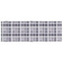 Voir la diapositive 5 : VIDAXL Coussin de chaise longue a carreaux gris 186x58x4 cm